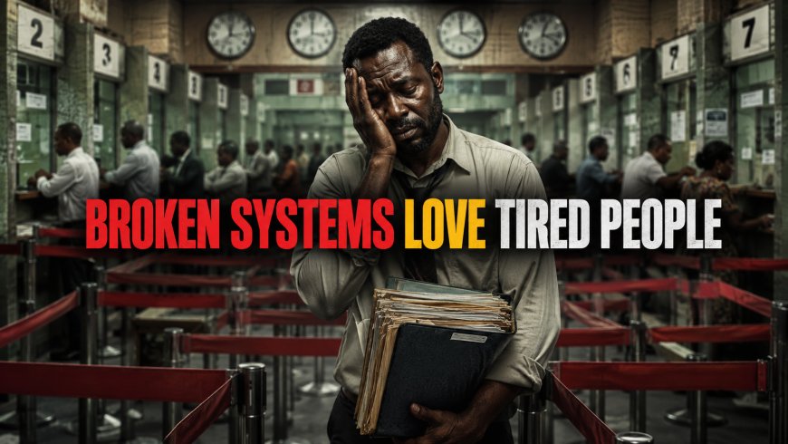 Broken Systems Love Tired People